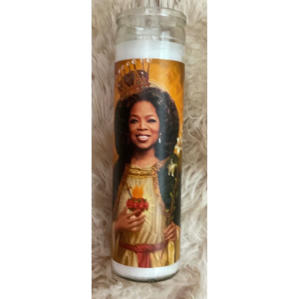 Illuminidol Oprah Winfrey Celebrity Prayer Candle 8oz Glass Jar Made in Texas